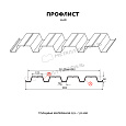 Профилированный лист Н-60x845-B (ПЭ-01-6005-0,7)