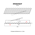 Профлист МЕТАЛЛ ПРОФИЛЬ МП-10х1100-A (MattMP-20-7024-0,5)