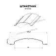 Штакетник металлический МП ELLIPSE-T 19х126 (VikingMP E-20-8017-0.5)