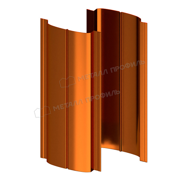 Штакетник металлический МП ELLIPSE-T 19х126 (AGNETA-03-Copper\Copper-0.5), который можно приобрести по цене 7.66 руб..