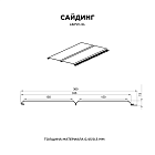 Сайдинг Lбрус-XL-В-14х335 (ECOSTEEL_MA-01-Сосна-0.5)