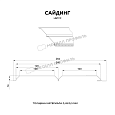 Сайдинг МЕТАЛЛ ПРОФИЛЬ Lбрус-15х240 (PureTech_Mat-20-7024-0.5)