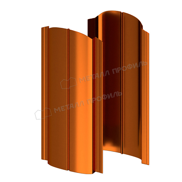 Штакетник металлический МП ELLIPSE-O 19х126 (AGNETA-03-Copper\Copper-0.5), цена 7.66 руб.: заказать в Витебске.