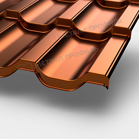 Металлочерепица МП Трамонтана-S (AGNETA-03-Copper\Copper-0.5)