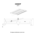 Софит МЕТАЛЛ ПРОФИЛЬ Lбрус-15х240 (PureTech_Mat-20-7024-0.5)