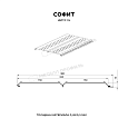 Софит МЕТАЛЛ ПРОФИЛЬ перфор. Lбрус-XL-14х335 (MattMP-20-8017-0.5)