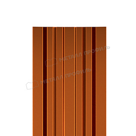 Штакетник металлический МП LАNE-T 16,5х99 (AGNETA-03-Copper\Copper-0.5)